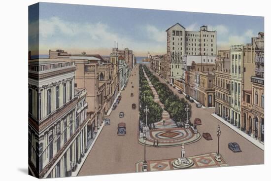 Paseo De Marti O Prado, Marti or Prado Promenade-American Photographer-Stretched Canvas