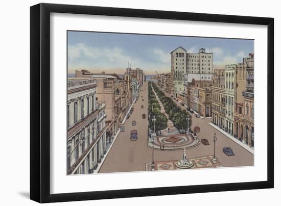 Paseo De Marti O Prado, Marti or Prado Promenade-American Photographer-Framed Photographic Print