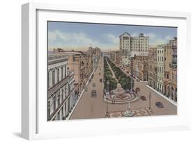 Paseo De Marti O Prado, Marti or Prado Promenade-American Photographer-Framed Photographic Print