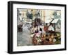 Paseo Del Borne and Santa María Del Mar-Arcadi Mas y Fondevila-Framed Art Print