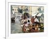 Paseo Del Borne and Santa María Del Mar-Arcadi Mas y Fondevila-Framed Art Print