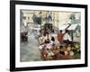 Paseo Del Borne and Santa María Del Mar-Arcadi Mas y Fondevila-Framed Art Print