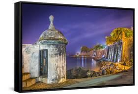 Paseo Del Morro in San Juan, Puerto Rico.-SeanPavonePhoto-Framed Stretched Canvas