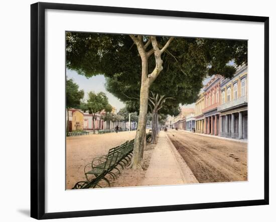 Paseo Del Prado, Habana, 1900-null-Framed Giclee Print