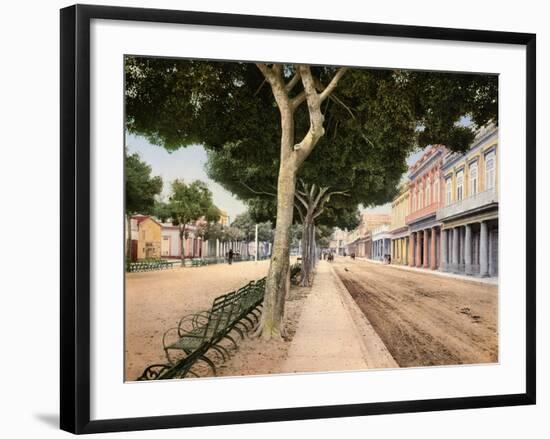 Paseo Del Prado, Habana, 1900-null-Framed Giclee Print