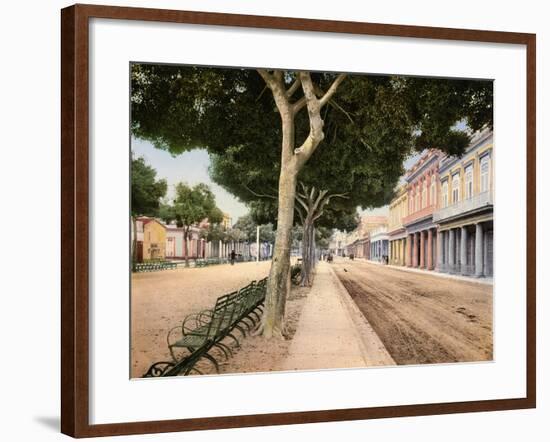 Paseo Del Prado, Habana, 1900-null-Framed Giclee Print