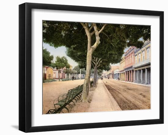 Paseo Del Prado, Habana, 1900-null-Framed Giclee Print