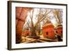 Pashupati Temple tombs, Kathmandu, Nepal, Asia-Laura Grier-Framed Photographic Print