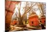 Pashupati Temple tombs, Kathmandu, Nepal, Asia-Laura Grier-Mounted Photographic Print