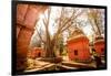 Pashupati Temple tombs, Kathmandu, Nepal, Asia-Laura Grier-Framed Photographic Print