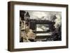 Pashupatinath Cremation Ghats Alongside the Bagmati River-Andrew Taylor-Framed Photographic Print