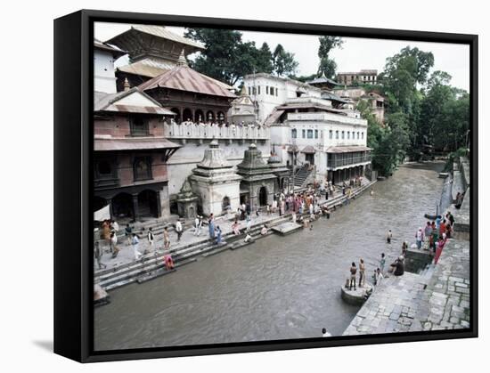 Pashupatinath Temple, Kathmandu, Nepal-Jack Jackson-Framed Stretched Canvas