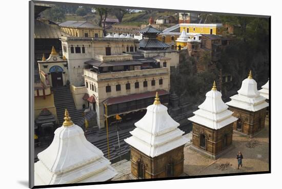 Pashupatinath Temple, UNESCO World Heritage Site, Kathmandu, Nepal, Asia-Ian Trower-Mounted Photographic Print