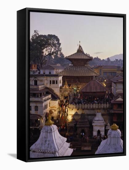 Pashupatinath Temple, UNESCO World Heritage Site, Kathmandu, Nepal-Nigel Blythe-Framed Stretched Canvas