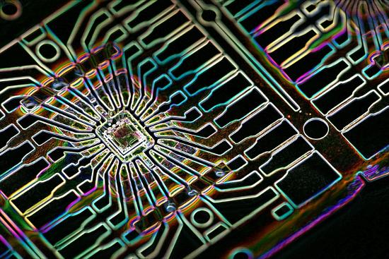 'Microprocessor Chip, Artwork' Photographic Print - PASIEKA ...