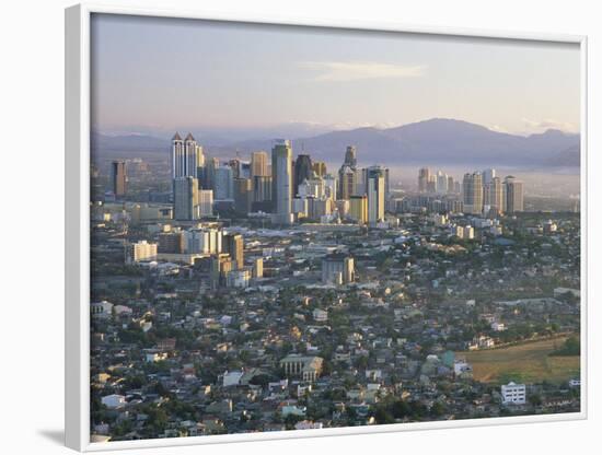 Pasig City Business Area Skyline, Manila, Philippines-Steve Vidler-Framed Photographic Print