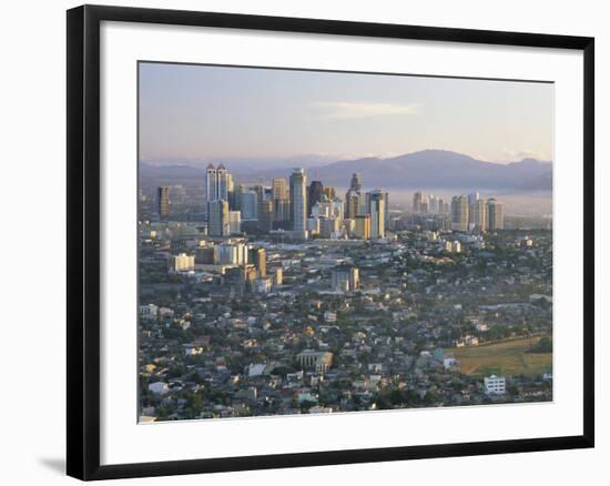 Pasig City Business Area Skyline, Manila, Philippines-Steve Vidler-Framed Photographic Print