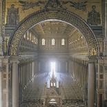 Basilica of Saint Paul Outside the Walls, 19th C. Reconstruction-Pasquale Belli-Framed Photo