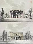 Plan of Villa Reale Di Marlia in Lucca, Section and Elevation-Pasquale Poccianti-Giclee Print