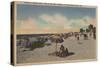Pass-a-Grille Beach, Florida - Sunbathers on Beach-Lantern Press-Stretched Canvas