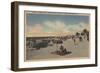 Pass-a-Grille Beach, Florida - Sunbathers on Beach-Lantern Press-Framed Art Print