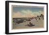 Pass-a-Grille Beach, Florida - Sunbathers on Beach-Lantern Press-Framed Art Print