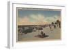 Pass-a-Grille Beach, Florida - Sunbathers on Beach-Lantern Press-Framed Art Print