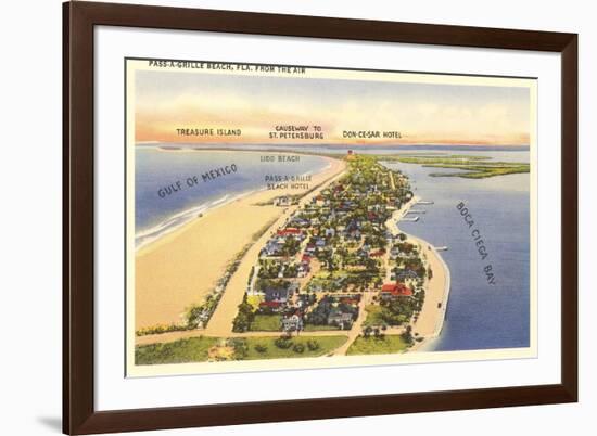 Pass-a-Grille Beach, Florida-null-Framed Art Print