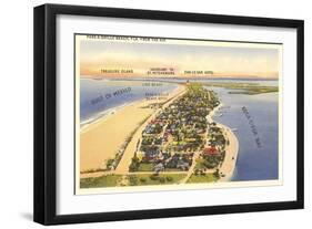 Pass-a-Grille Beach, Florida-null-Framed Art Print