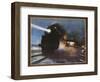 Pass in the Night, the Twentieth Century Limited of the New York Central Lines Poster-W.H. Foster-Framed Giclee Print
