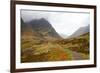 Pass of Glencoe - Overcast Day. Scotland's Highland. Spring-A_nella-Framed Photographic Print