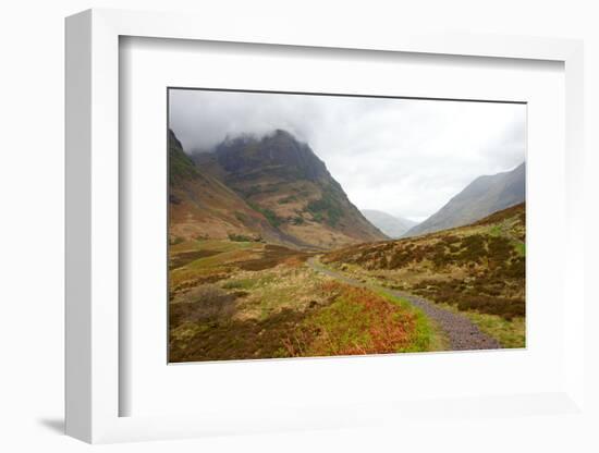 Pass of Glencoe - Overcast Day. Scotland's Highland. Spring-A_nella-Framed Photographic Print