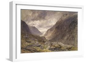 Pass of Llanberis, C.1853-Alfred William Hunt-Framed Giclee Print