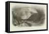 Pass of Nant Ffrancon, North Wales-null-Framed Stretched Canvas