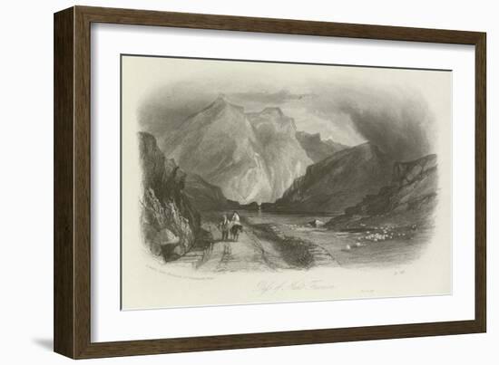 Pass of Nant Ffrancon, North Wales-null-Framed Giclee Print