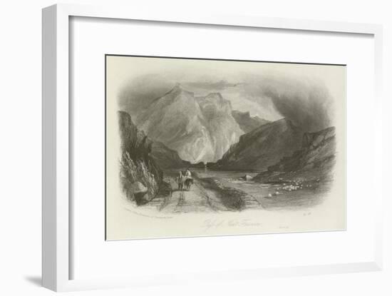 Pass of Nant Ffrancon, North Wales-null-Framed Giclee Print