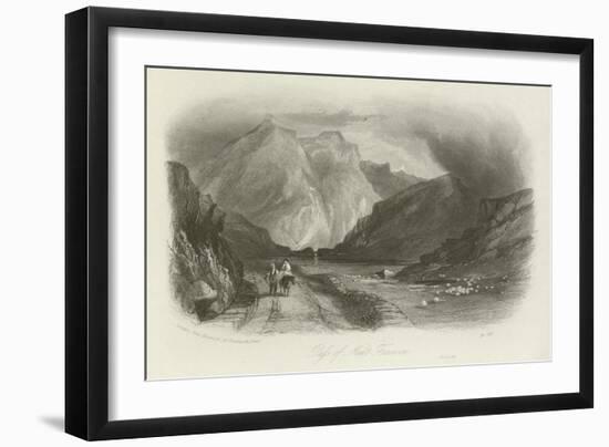 Pass of Nant Ffrancon, North Wales-null-Framed Giclee Print