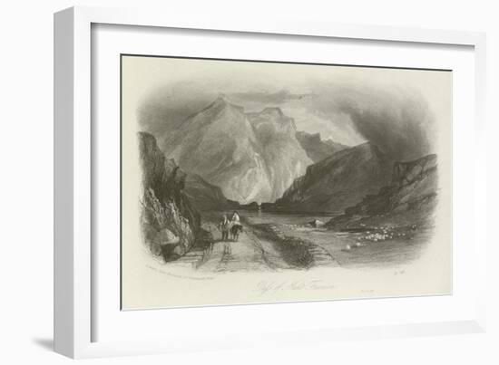 Pass of Nant Ffrancon, North Wales-null-Framed Giclee Print