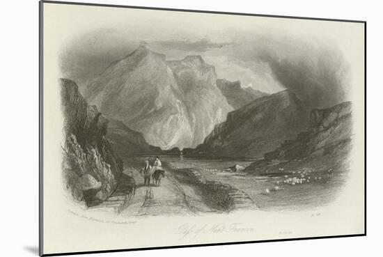 Pass of Nant Ffrancon, North Wales-null-Mounted Giclee Print