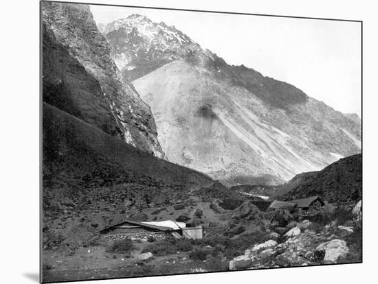 Pass of Uspallata, Andes Mountains, South America, 1893-John L Stoddard-Mounted Giclee Print