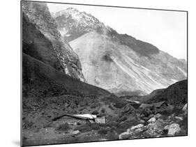 Pass of Uspallata, Andes Mountains, South America, 1893-John L Stoddard-Mounted Giclee Print