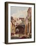 Passage and Street with Figures-Giacinto Gigante-Framed Giclee Print