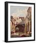 Passage and Street with Figures-Giacinto Gigante-Framed Giclee Print