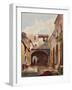 Passage and Street with Figures-Giacinto Gigante-Framed Giclee Print