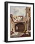 Passage and Street with Figures-Giacinto Gigante-Framed Giclee Print