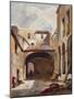 Passage and Street with Figures-Giacinto Gigante-Mounted Giclee Print