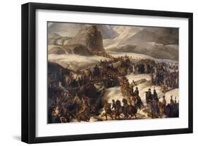 Passage du Grand Saint-Bernard par l'armée française le 20 mai 1800-Charles Thevenin-Framed Giclee Print