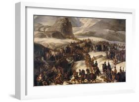 Passage du Grand Saint-Bernard par l'armée française le 20 mai 1800-Charles Thevenin-Framed Giclee Print