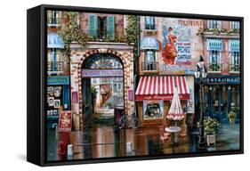 Passage Fontaine-Mark St^ John-Framed Stretched Canvas