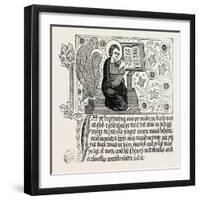 Passage from the First English Bible: Gospel of St. John Ch. I-null-Framed Giclee Print